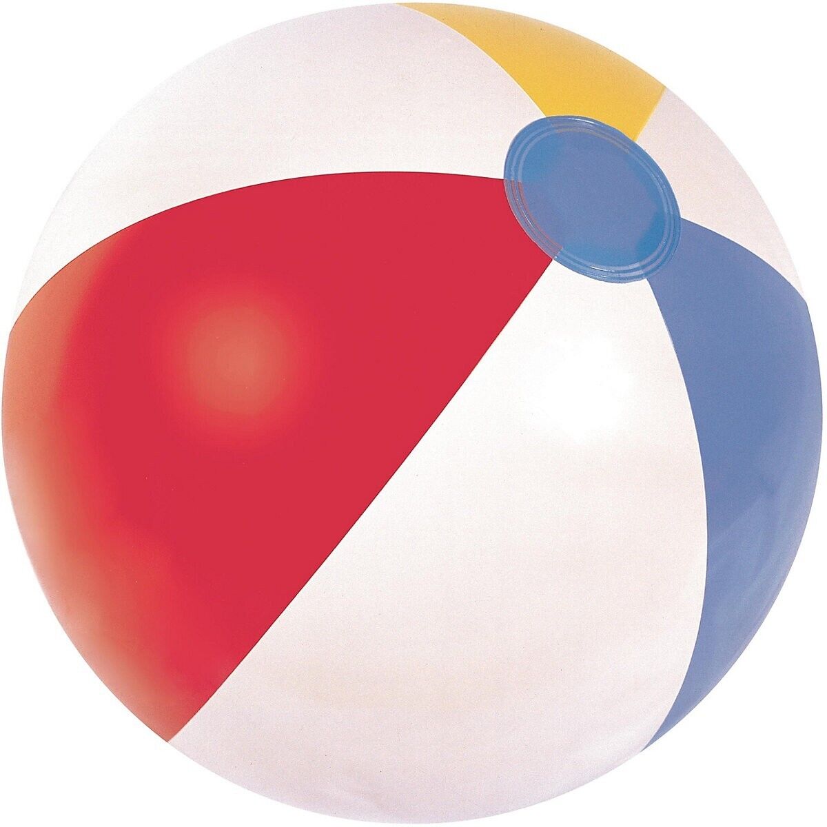 Bunter Wasserball- AUFBLASBARER BALL-Strandball-Spaßball 61 CM